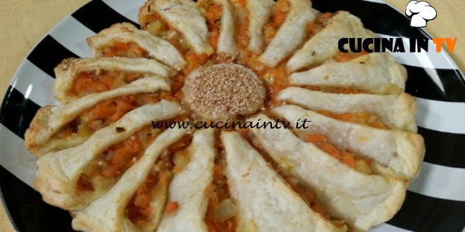 Cotto e mangiato - Girasole con zucca gorgonzola e noci ricetta Tessa Gelisio