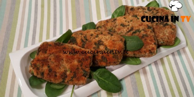 Cotto e mangiato - Cotolette di pollo e spinaci ricetta Tessa Gelisio