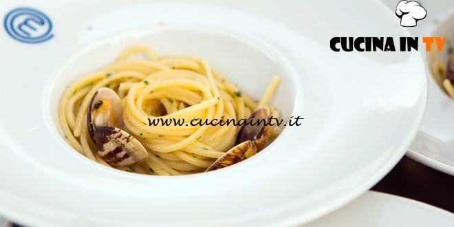 Masterchef Italia 6 - ricetta Spaghetti aglio olio peperoncino e vongole di Giulia Brandi