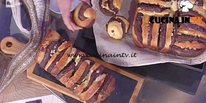 La Prova del Cuoco - Brioche a fisarmonica bianca e nera ricetta Natalia Cattelani