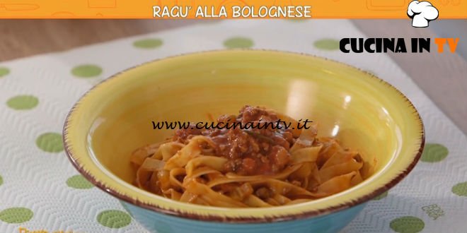 Ricette all'italiana | Ragù alla bolognese ricetta Anna Moroni - Cucina in  tv
