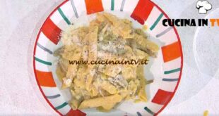 È sempre mezzogiorno | Garganelli con carciofi cacio e ova ricetta Davide Nanni